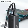 USAMS Ładowarka sieciowa 1xUSB-C+1xUSB T47 65W(only head) PD Fast Charging Super Si biały/white CC153TC02  (US-CC153)
